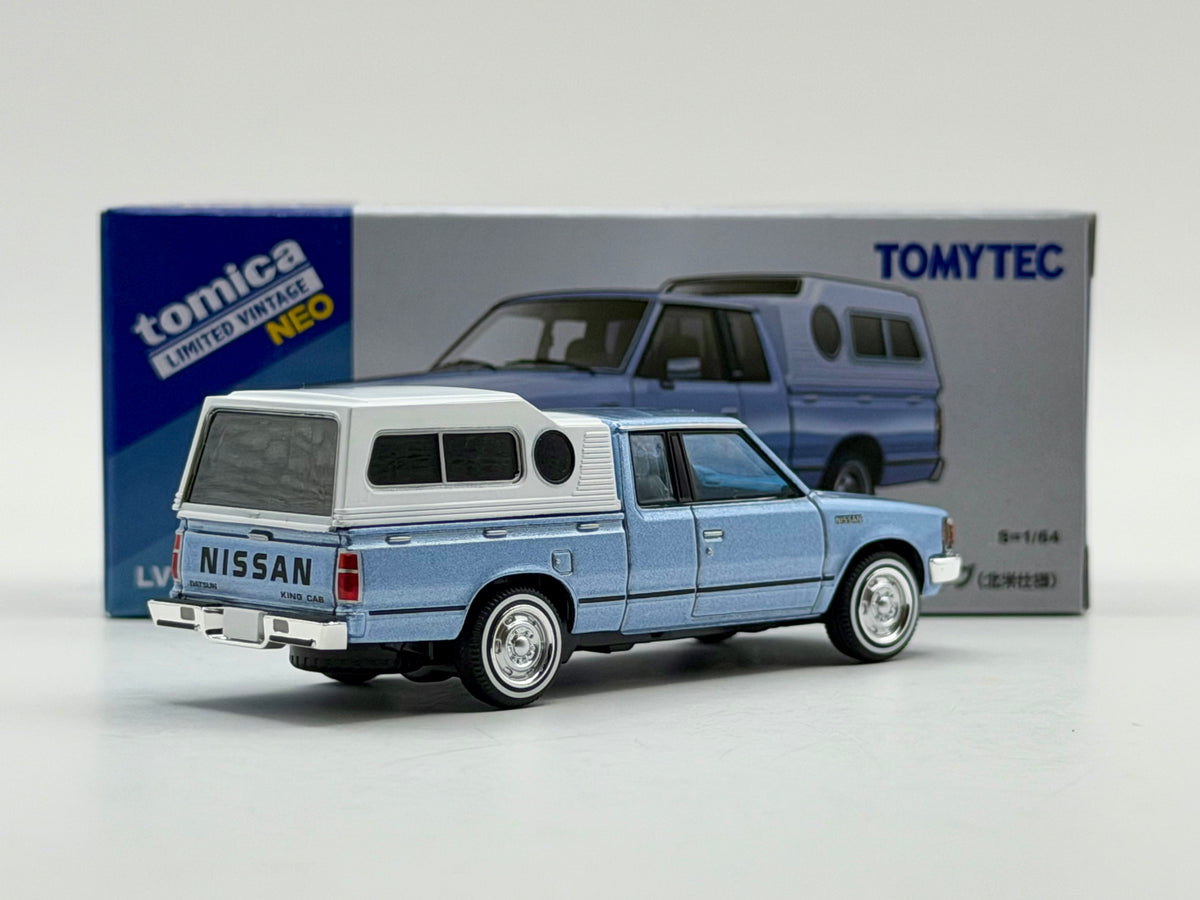 Tomica Limited Vintage NEO 1:64  LV-N374a Nissan Truck King Cab (Blue Mist) North American Spec