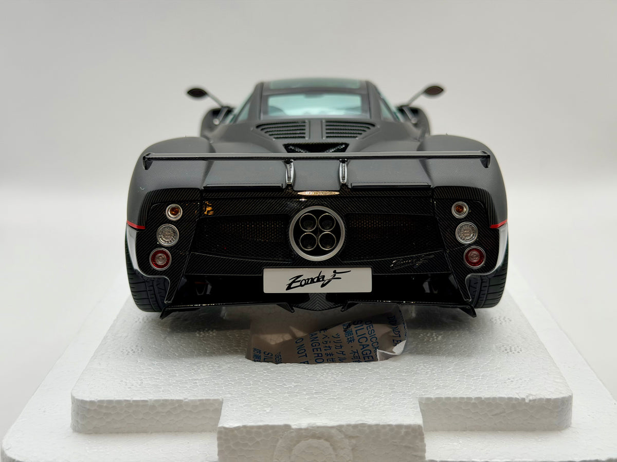 Almost Real 1:18 Pagani Zonda F 2005 Matt Carbon Black with Red Stripe
