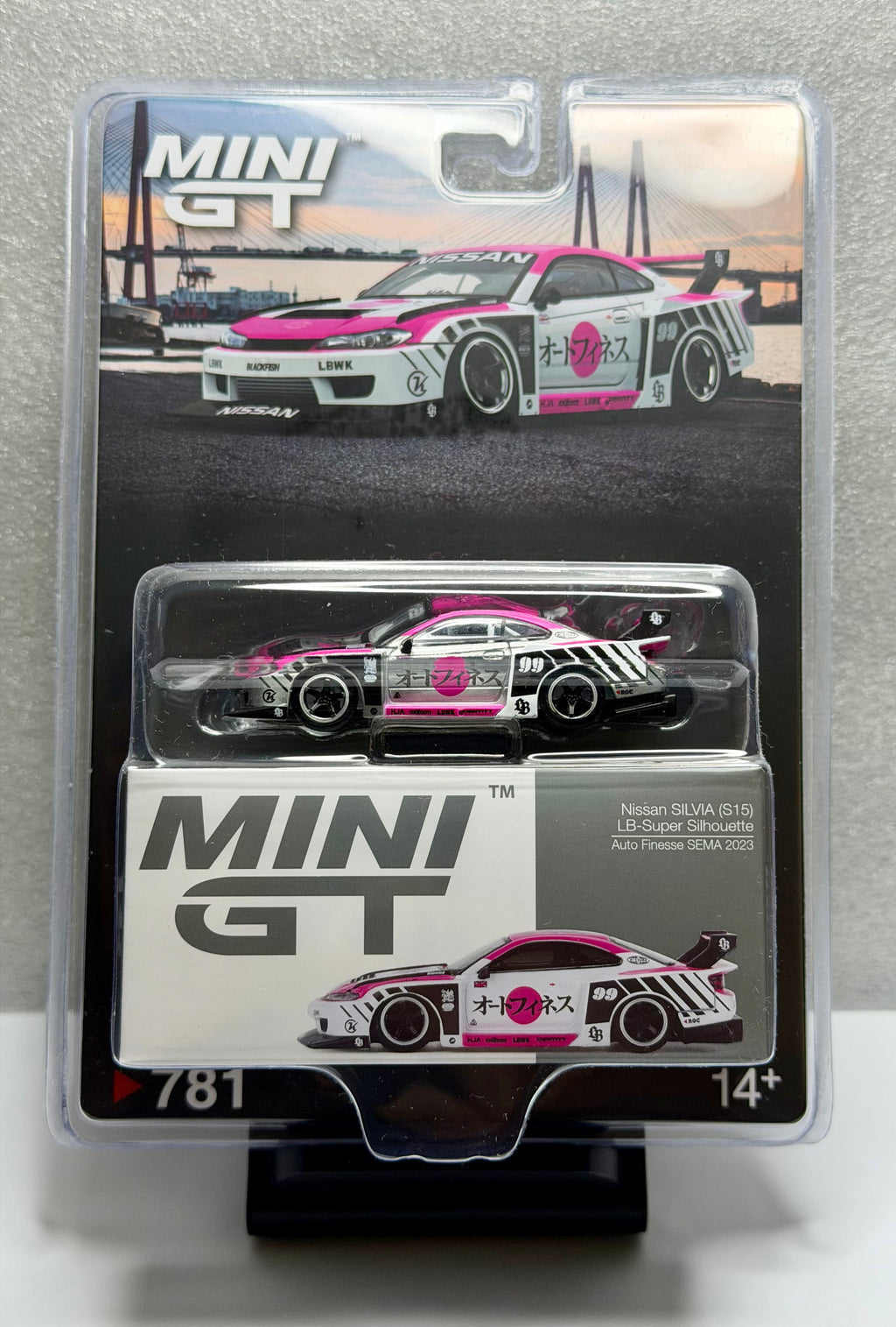 CHASE! Mini GT 1:64 日産 LB-Super Silhouette S15 SILVIA Auto Finesse SEMA 2023 #781