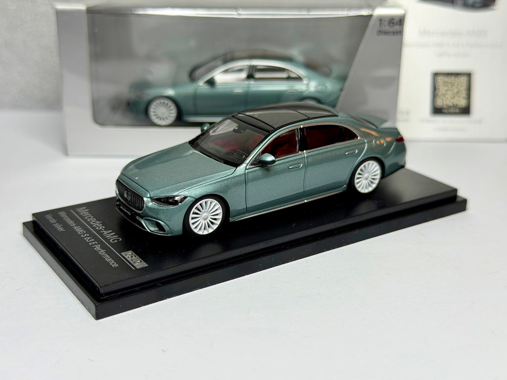 Almost Real 1:64 Mercedes-Benz S63 E AMG Verder Silver GT Show 2026 Exclusive