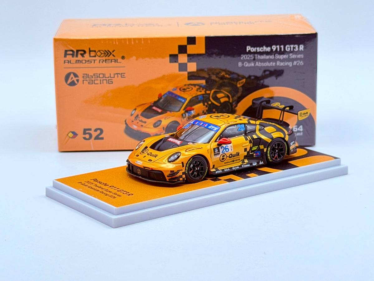 Almost Real 1:64 Porsche 911 GT3 R 2025 Thailand Super Series B-Quik Absolute Racing #26