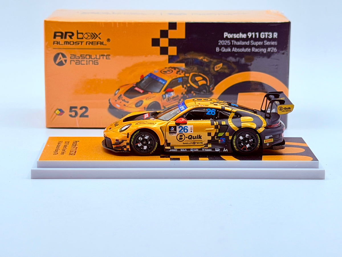 Almost Real 1:64 Porsche 911 GT3 R 2025 Thailand Super Series B-Quik Absolute Racing #26