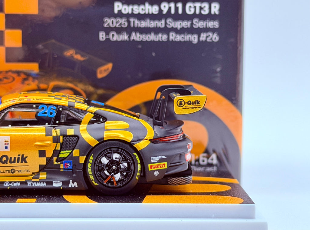 Almost Real 1:64 Porsche 911 GT3 R #26 - 2025 Thailand Super Series B-Quik Absolute Racing