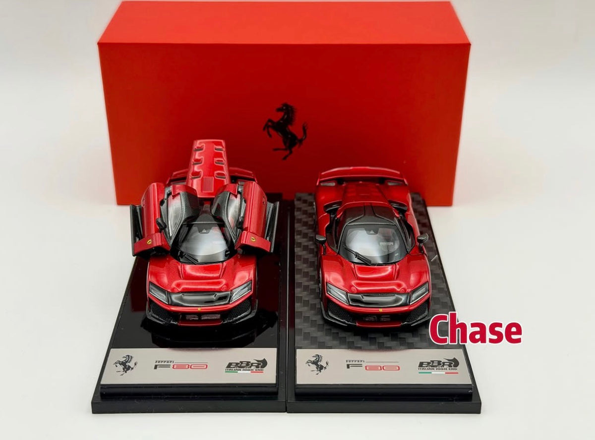 CHASE! BBR X Almost Real 1:64 Ferrari F80 Rosso Supercar Full-Open HEC 2026 Event Exclusive