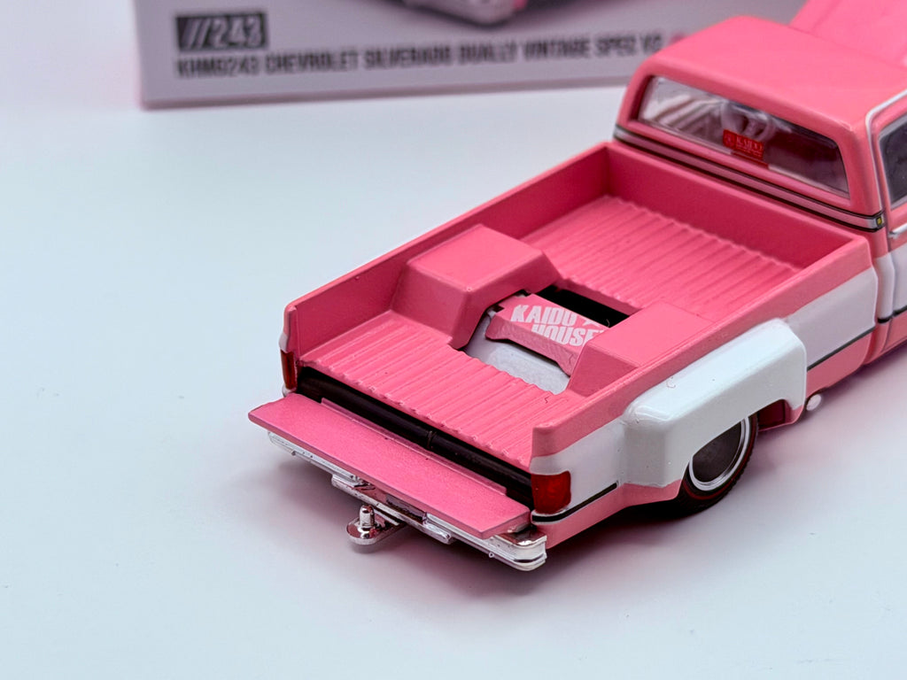 Mini GT x Kaido House 1:64 Chevrolet Silverado Dually Vintage Spec V2 Pink #243