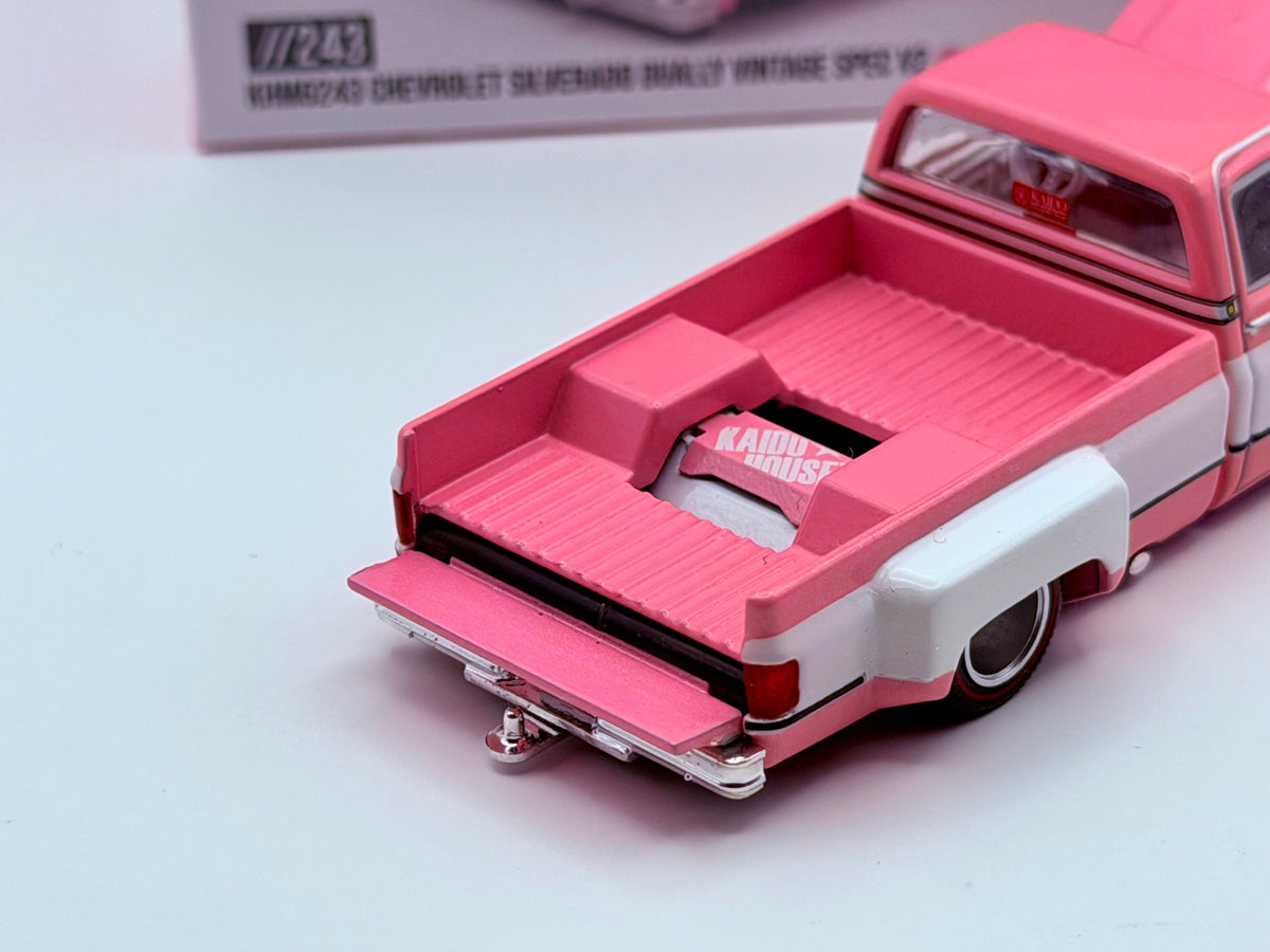 Mini GT x Kaido House 1:64 Chevrolet Silverado Dually Vintage Spec V2 Pink #243