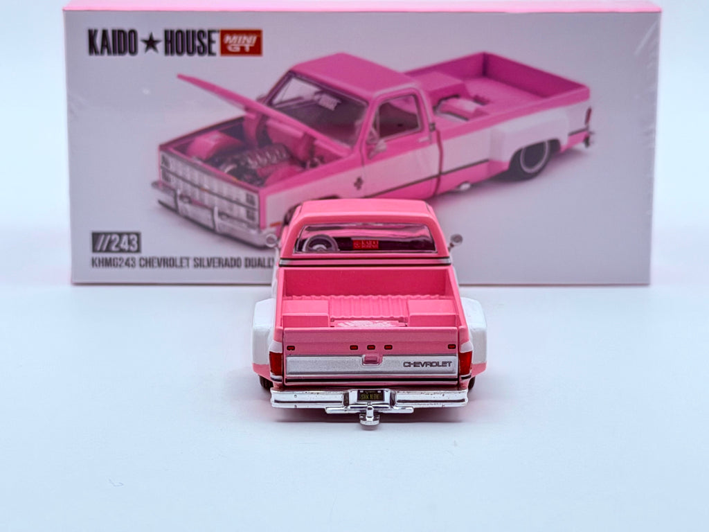 Mini GT x Kaido House 1:64 Chevrolet Silverado Dually Vintage Spec V2 Pink #243
