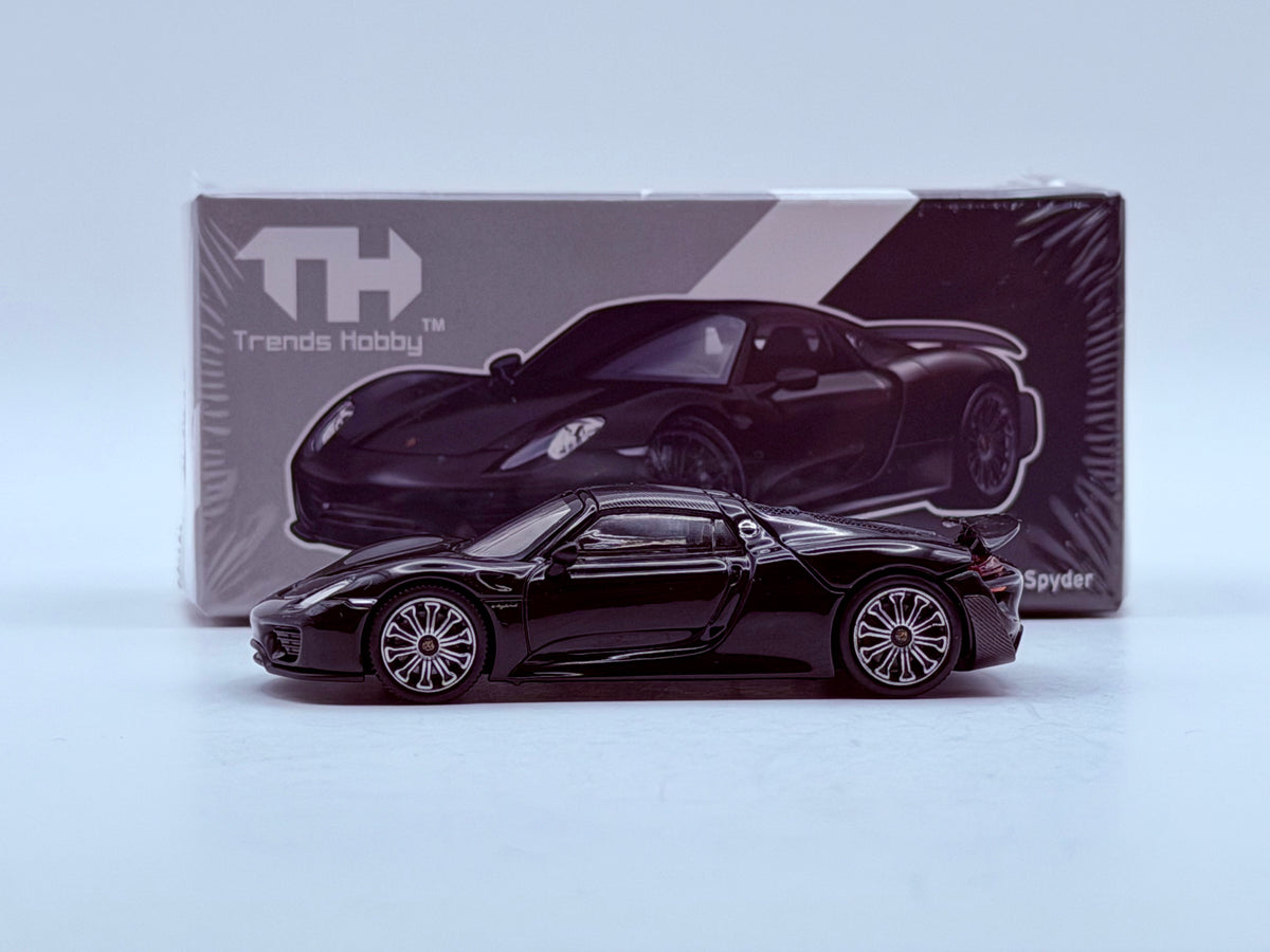 Trends Hobby 1:64 Porsche 918 Spyder – Black 241086(B)