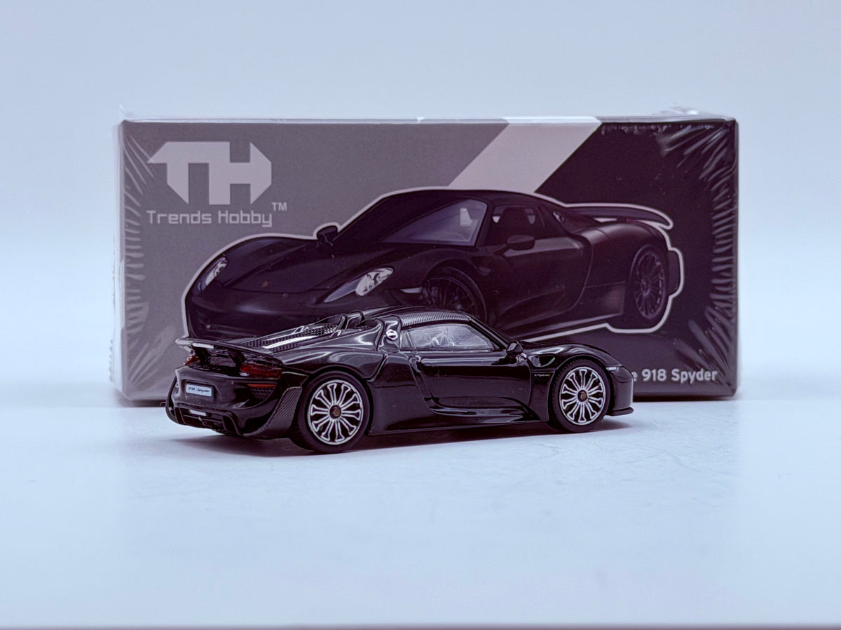 Trends Hobby 1:64 Porsche 918 Spyder – Black 241086(B)