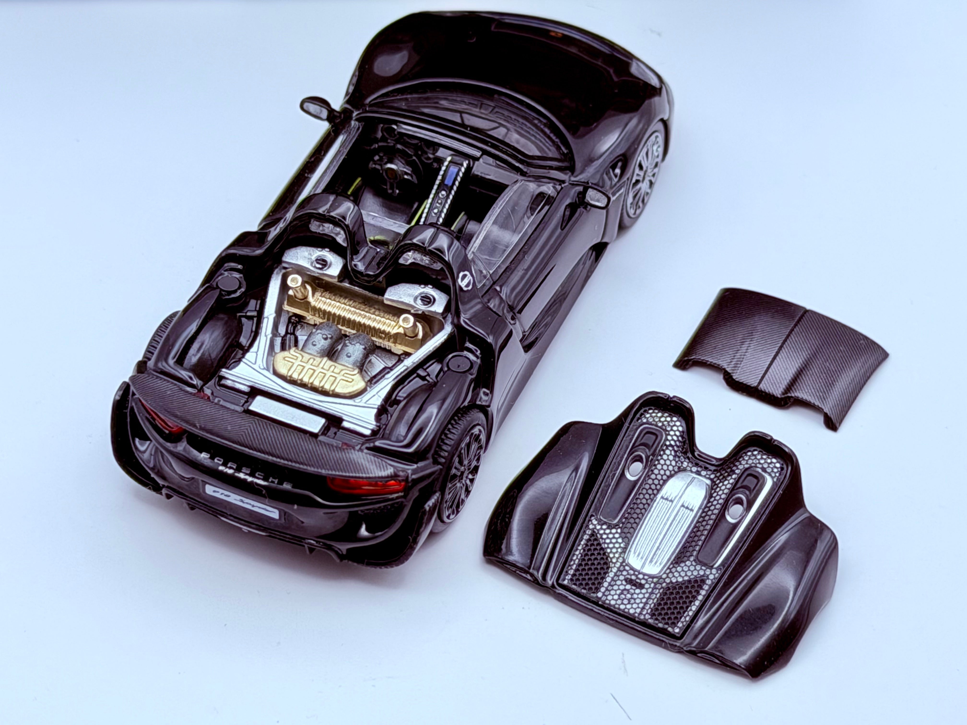 Porsche 918 Spyder Black 1:64 Model | Trends Hobby – LMTF_Diecast