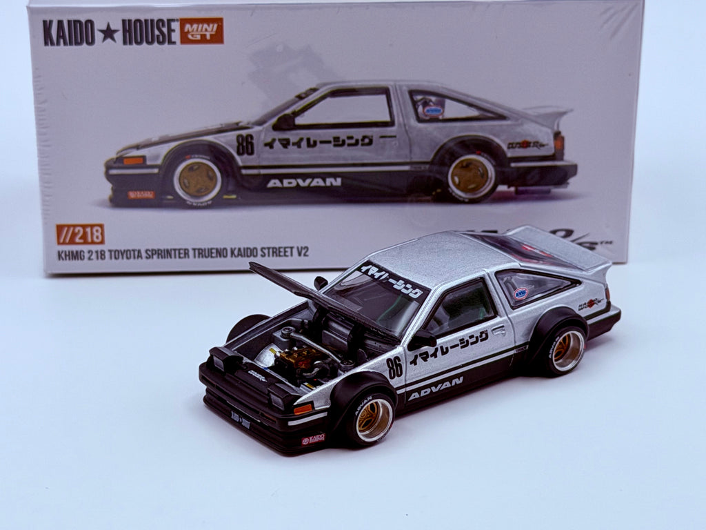 Mini GT x Kaido House 1:64 Toyota AE86 Sprinter Trueno Kaido Street V2 #218