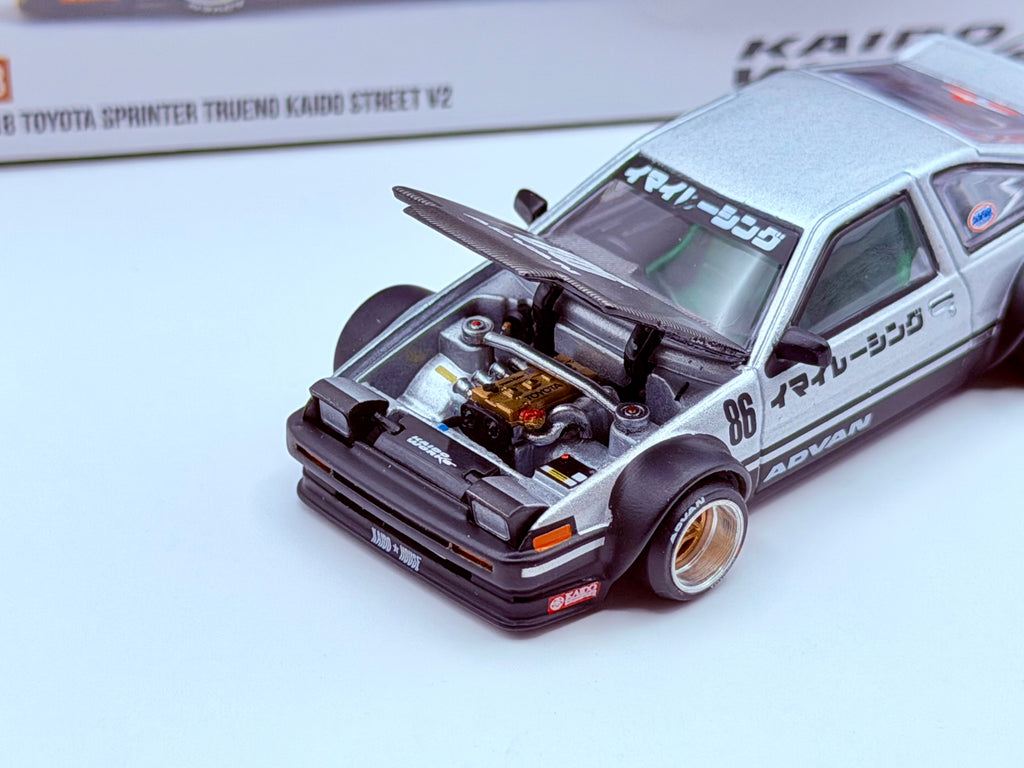 Mini GT x Kaido House 1:64 Toyota AE86 Sprinter Trueno Kaido Street V2 #218