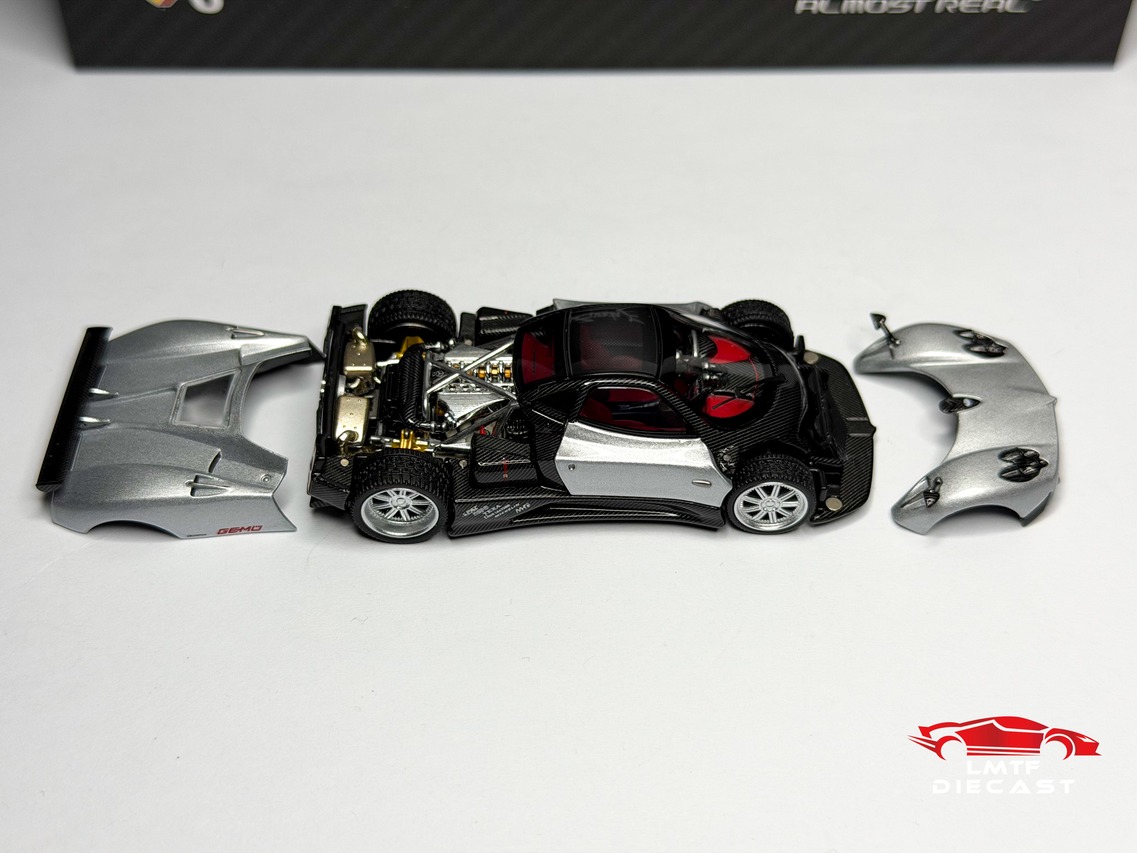 Almost Real 1:64 Pagani Zonda F Grigio Mercurio 2005