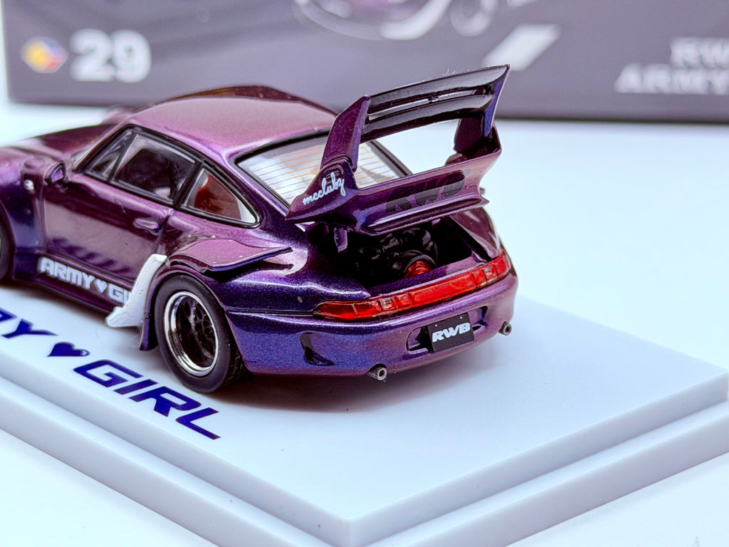 Almost Real 1:64 KAIZO RWB 993 Army Girl Special Edition – Candy Purple