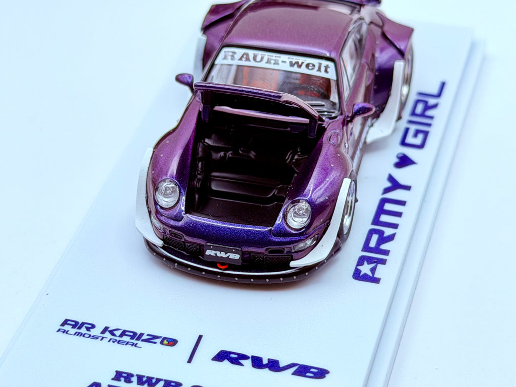 Almost Real 1:64 KAIZO RWB 993 Army Girl Special Edition – Candy Purple