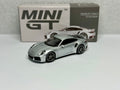 Mini GT 1:64 Porsche 911 Turbo S GT Silver Metallic #354 Opened