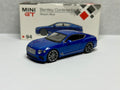 Mini GT 1:64 Bentley Continental GT Sequin Blue International Box #94 Opened