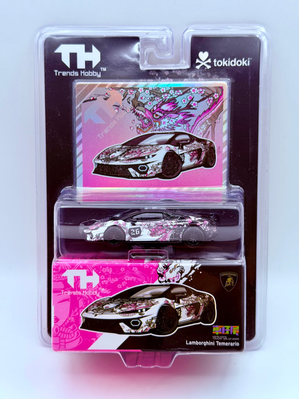 Trends Hobby x tokidoki 1:64 Lamborghini Temerario HK Toy Car Salon