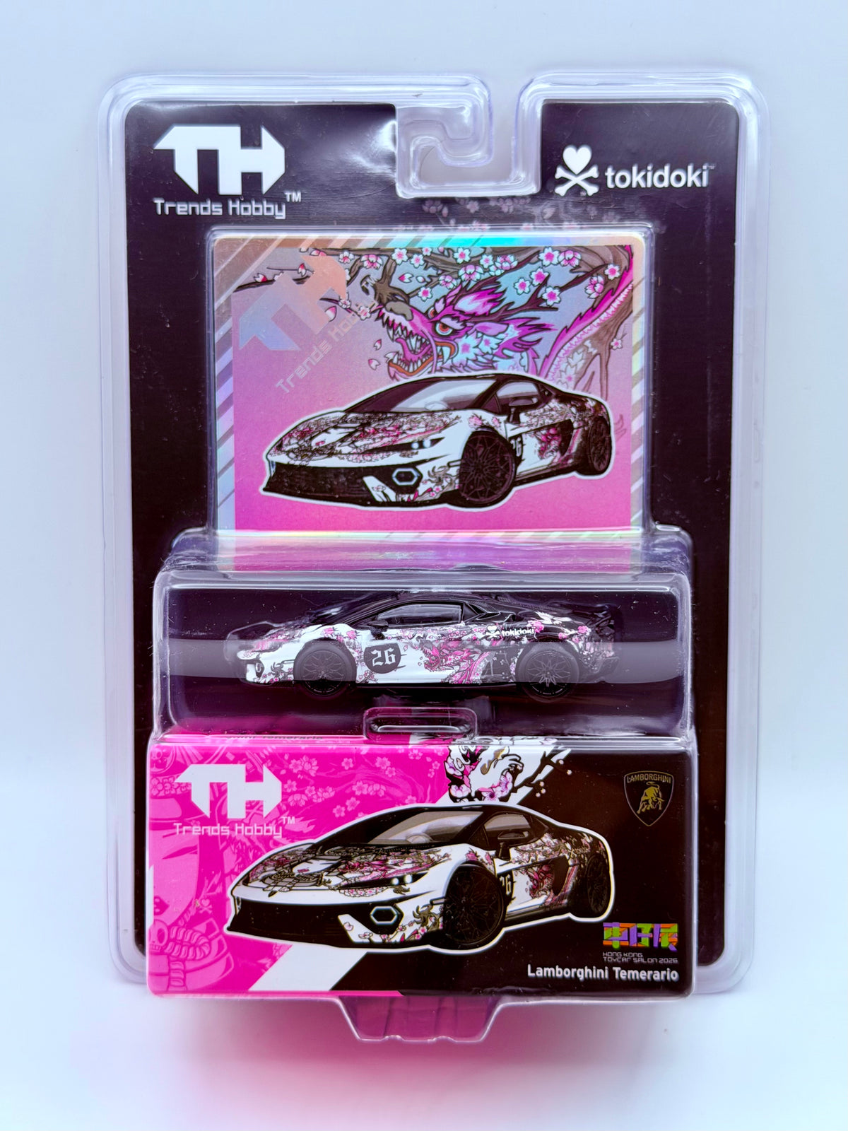 Trends Hobby x tokidoki 1:64 Lamborghini Temerario HK Toy Car Salon