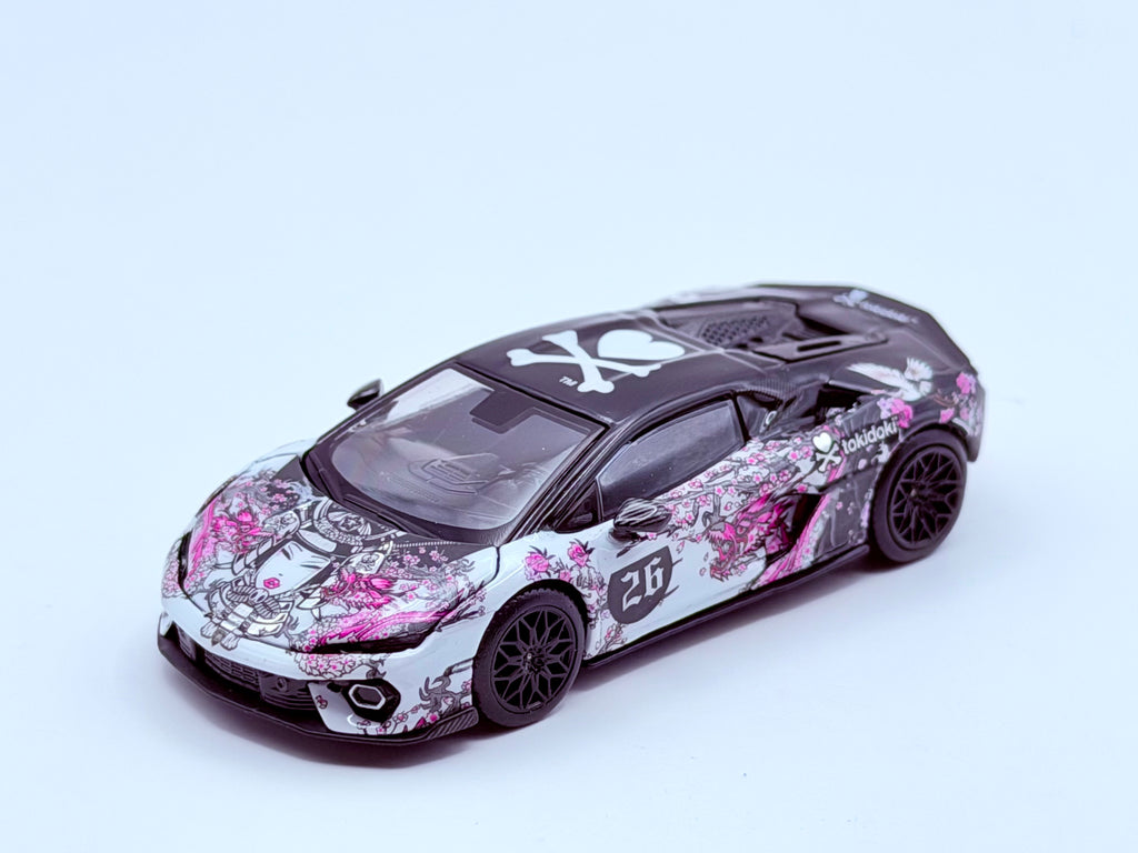 Trends Hobby x tokidoki 1:64 Lamborghini Temerario HK Toy Car Salon