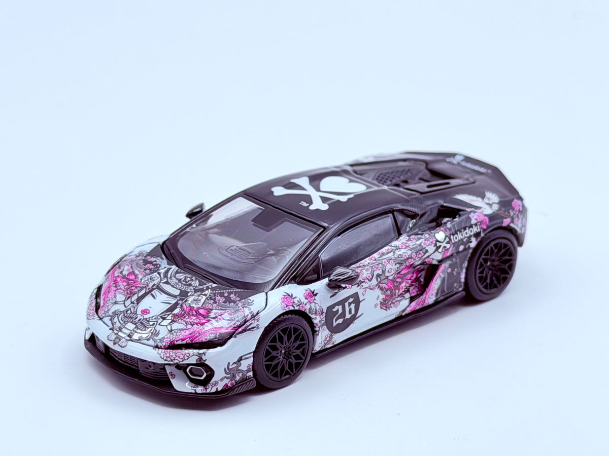 Trends Hobby x tokidoki 1:64 Lamborghini Temerario HK Toy Car Salon