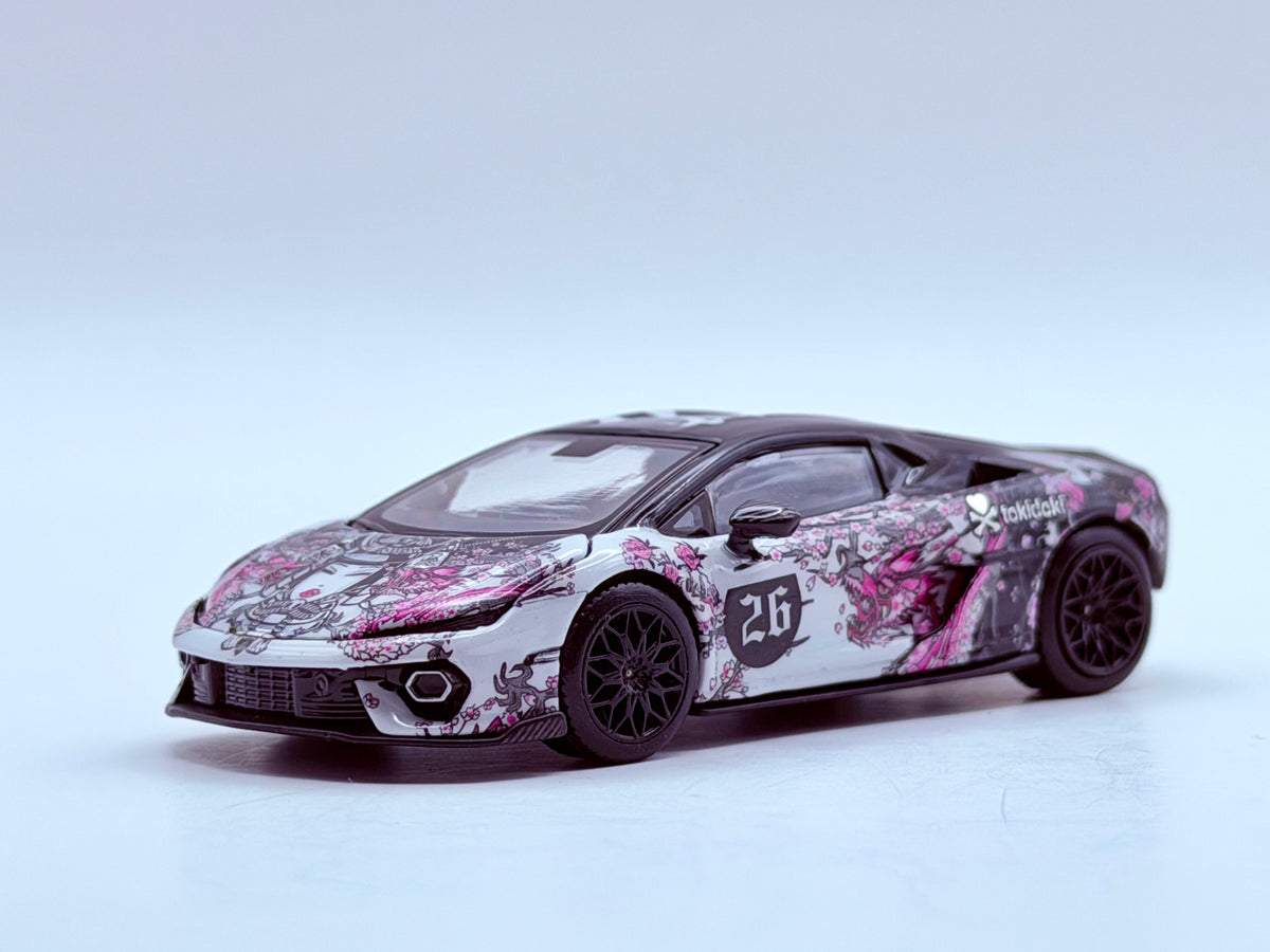 Trends Hobby x tokidoki 1:64 Lamborghini Temerario HK Toy Car Salon