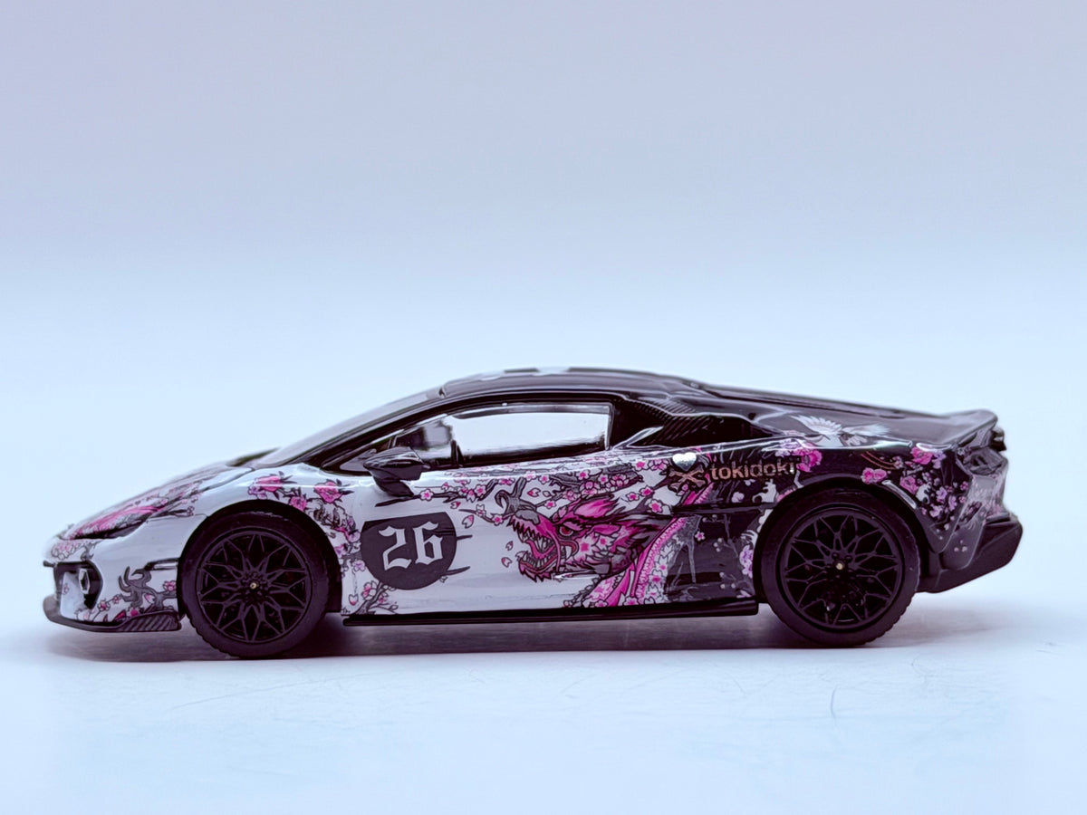 Trends Hobby x tokidoki 1:64 Lamborghini Temerario HK Toy Car Salon