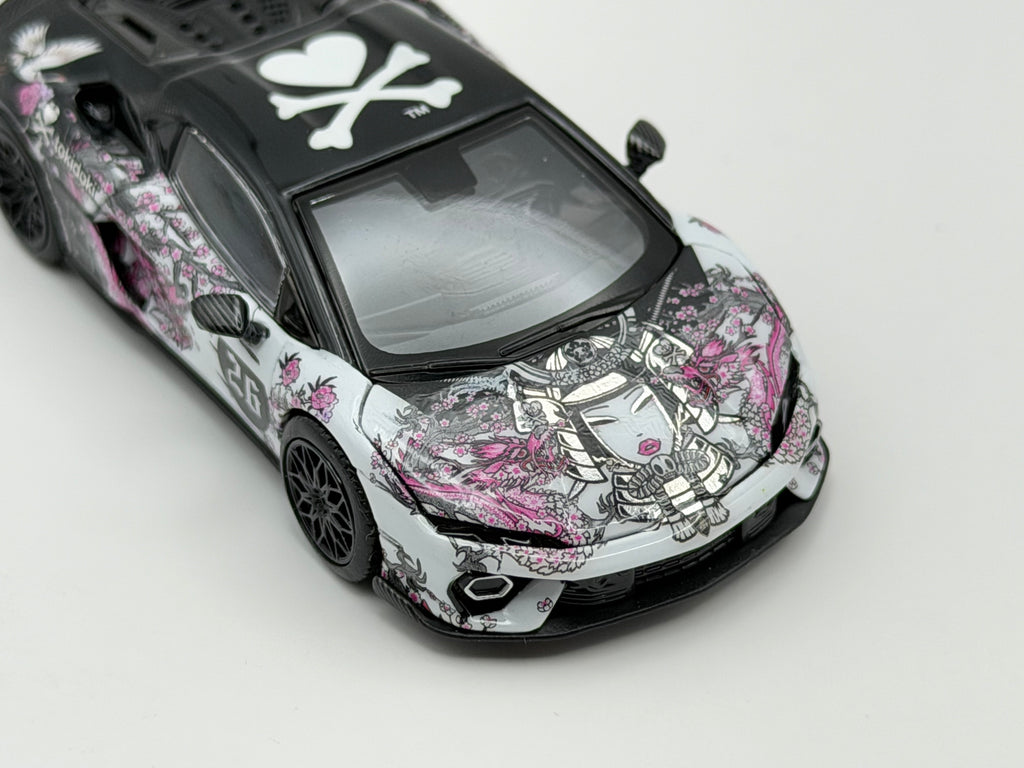Trends Hobby x tokidoki 1:64 Lamborghini Temerario HK Toy Car Salon