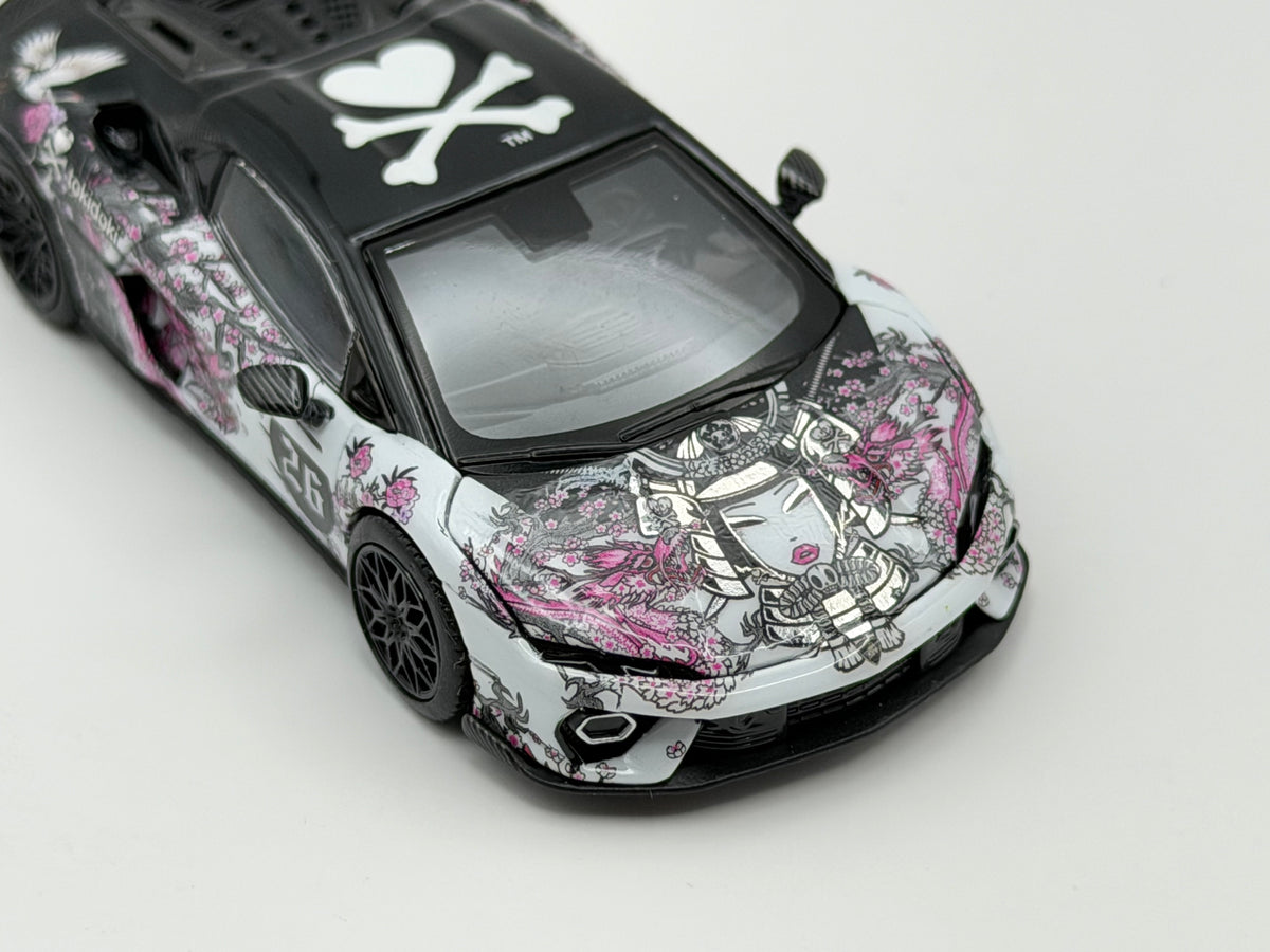Trends Hobby x tokidoki 1:64 Lamborghini Temerario HK Toy Car Salon