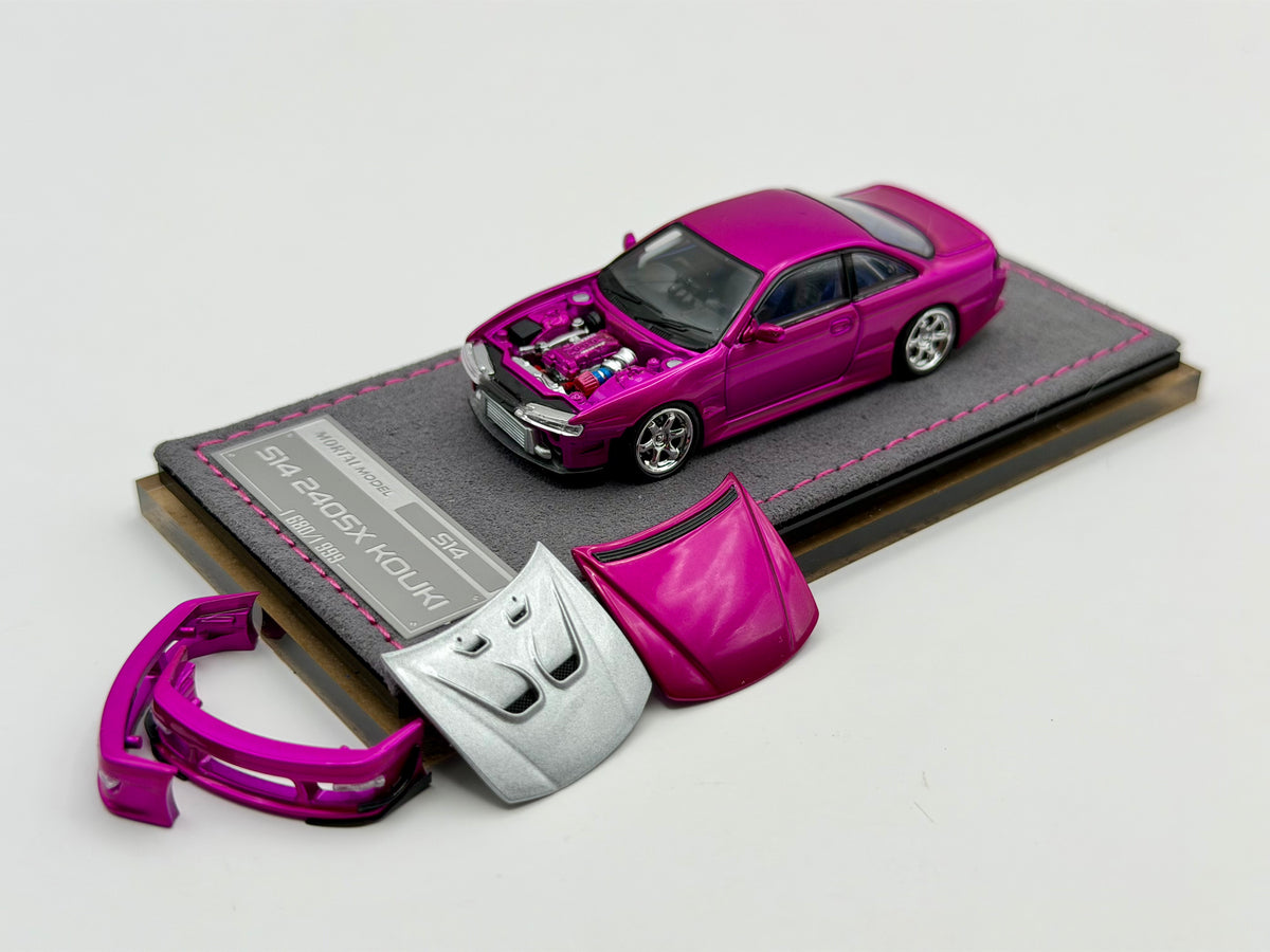 Mortal 1:64 Nissan 240SX S14 Kouki Flashy Pink
