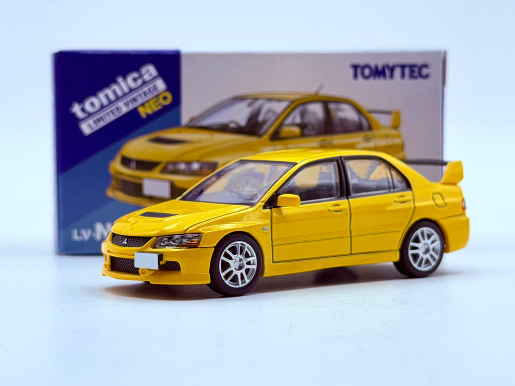 Tomica Limited Vintage 1:64 Mitsubishi Lancer Evolution IX GSR (Yellow) 2005 LV-N376a