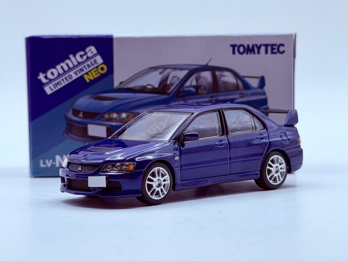 Tomica Limited Vintage 1:64 Mitsubishi Lancer Evolution IX GSR (Blue) 2005 LV-N376b