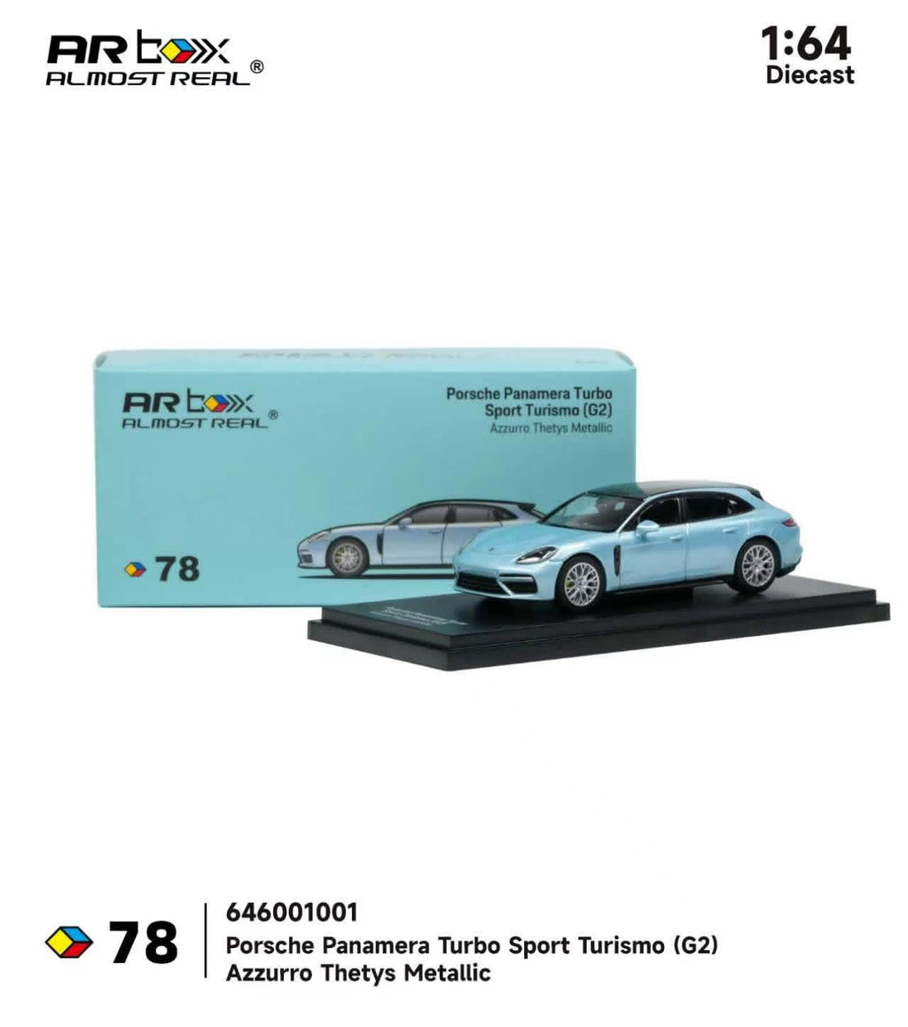 (Preorder) Almost Real 1:64 Porsche Panamera Turbo Sport Turismo (G2) Azzurro Thetys Metallic