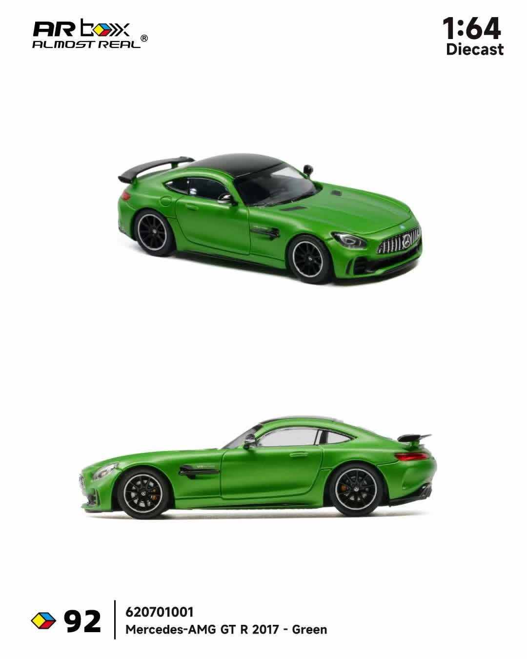 (Preorder) Almost Real 1:64 Mercedes-AMG GT R 2017 Green