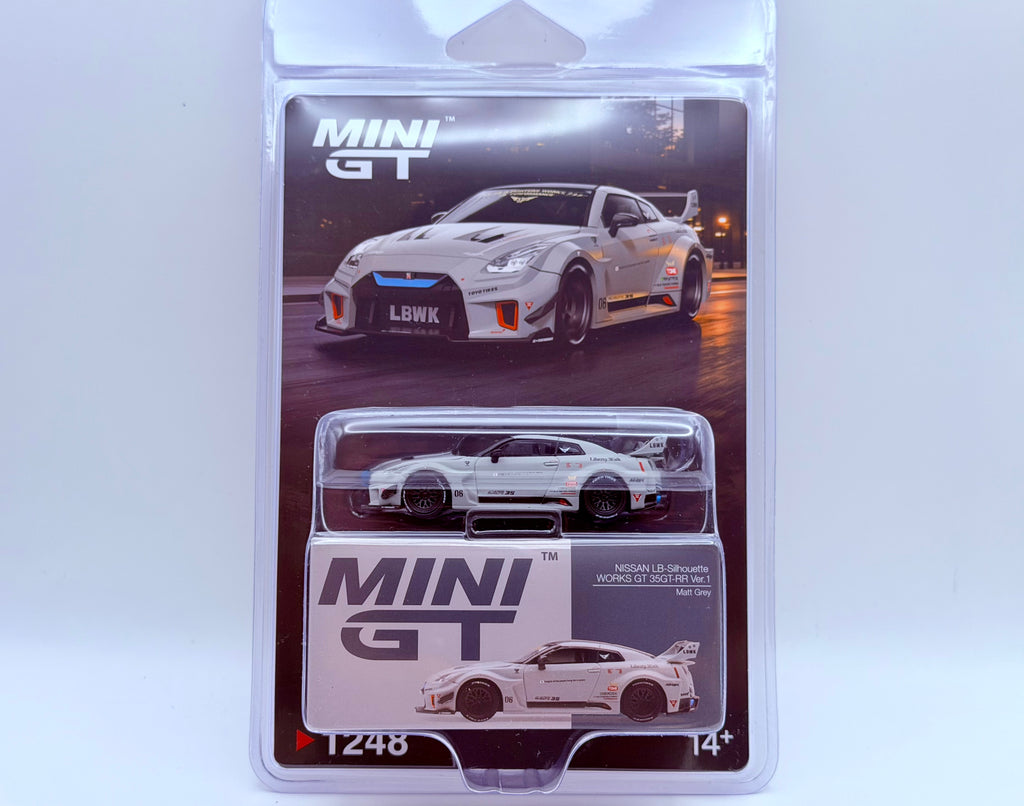 Mini GT 1:64 NISSAN LB-Silhouette WORKS GT 35GT-RR Ver.1 – Matt Grey #1248