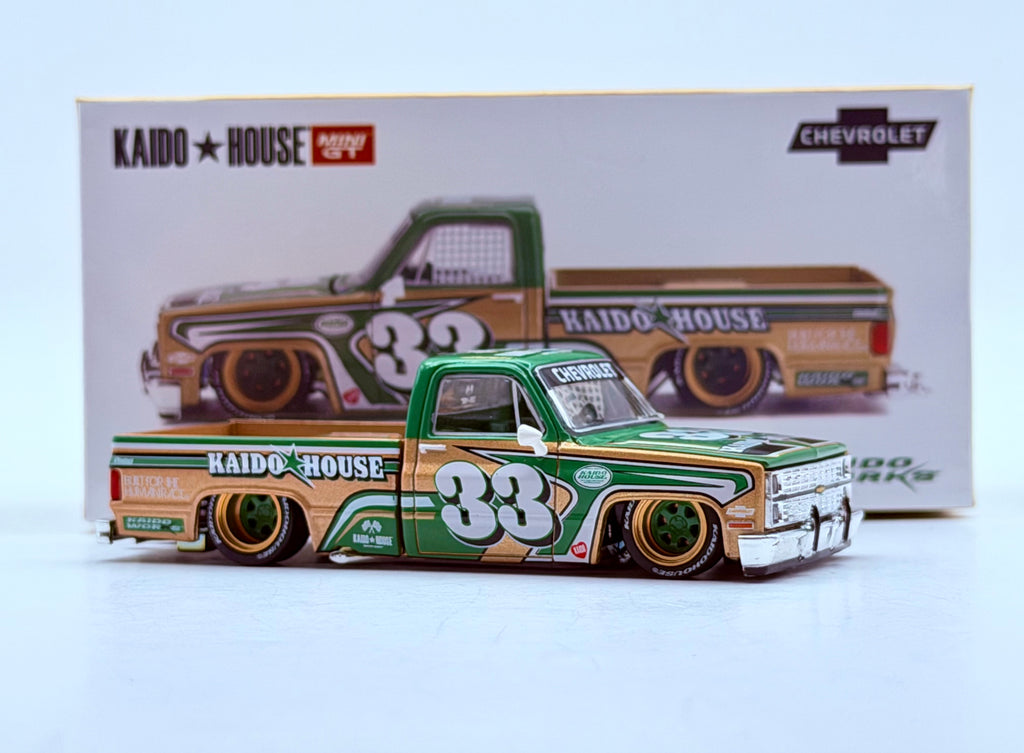 Mini GT x Kaido House 1:64 Chevrolet Silverado Kaido Intimidator V2 – Beige  #267