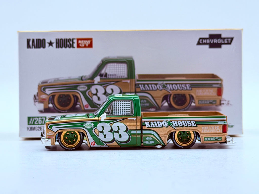 Mini GT x Kaido House 1:64 Chevrolet Silverado Kaido Intimidator V2 – Beige  #267