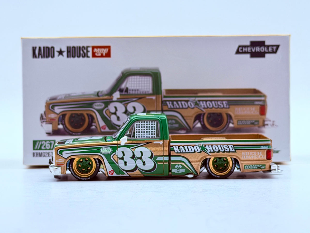Mini GT x Kaido House 1:64 Chevrolet Silverado Kaido Intimidator V2 – Beige  #267