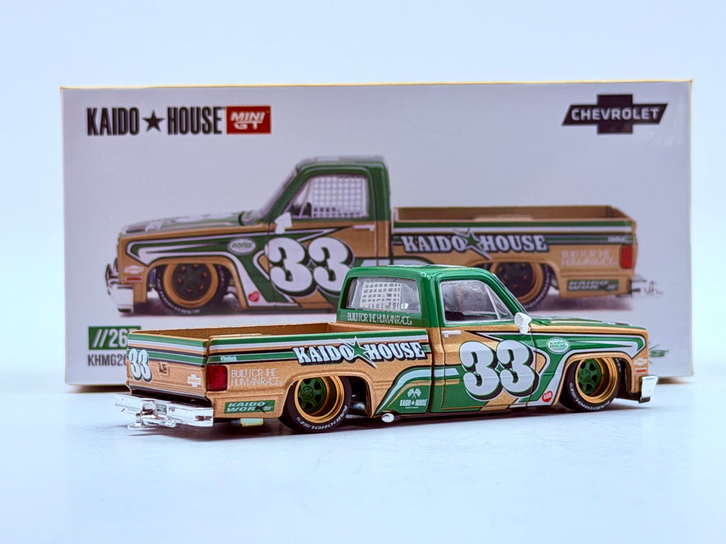 Mini GT x Kaido House 1:64 Chevrolet Silverado Kaido Intimidator V2 – Beige  #267