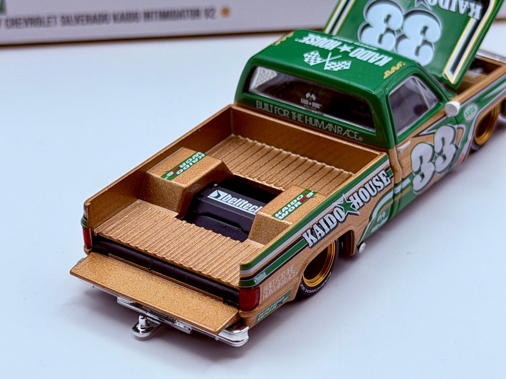 Mini GT x Kaido House 1:64 Chevrolet Silverado Kaido Intimidator V2 – Beige  #267