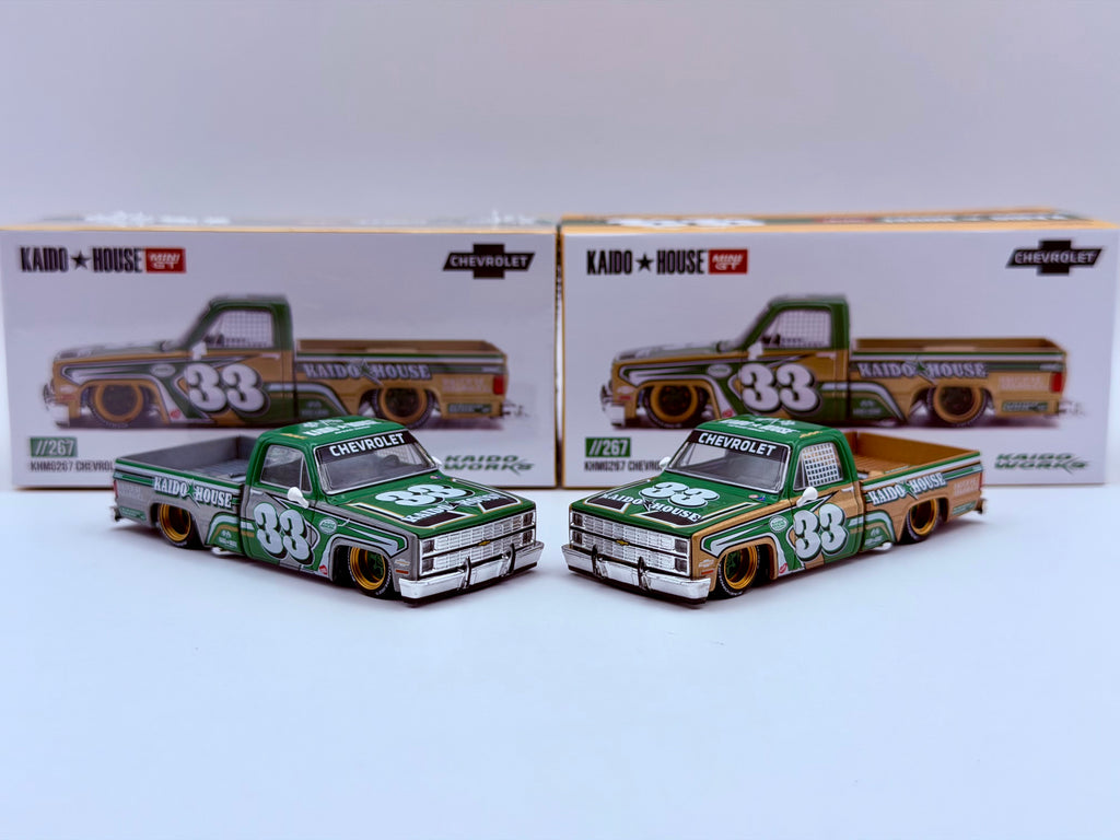 Mini GT x Kaido House 1:64 Chevrolet Silverado Kaido Intimidator V2 – Beige  #267