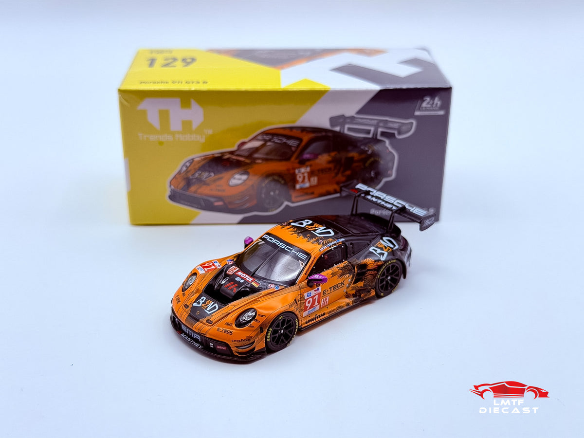 Trends Hobby 1:64 Porsche 911 GT3 R EMA Motorsport-2024 LeMans 24H LMGT3 Winner #91