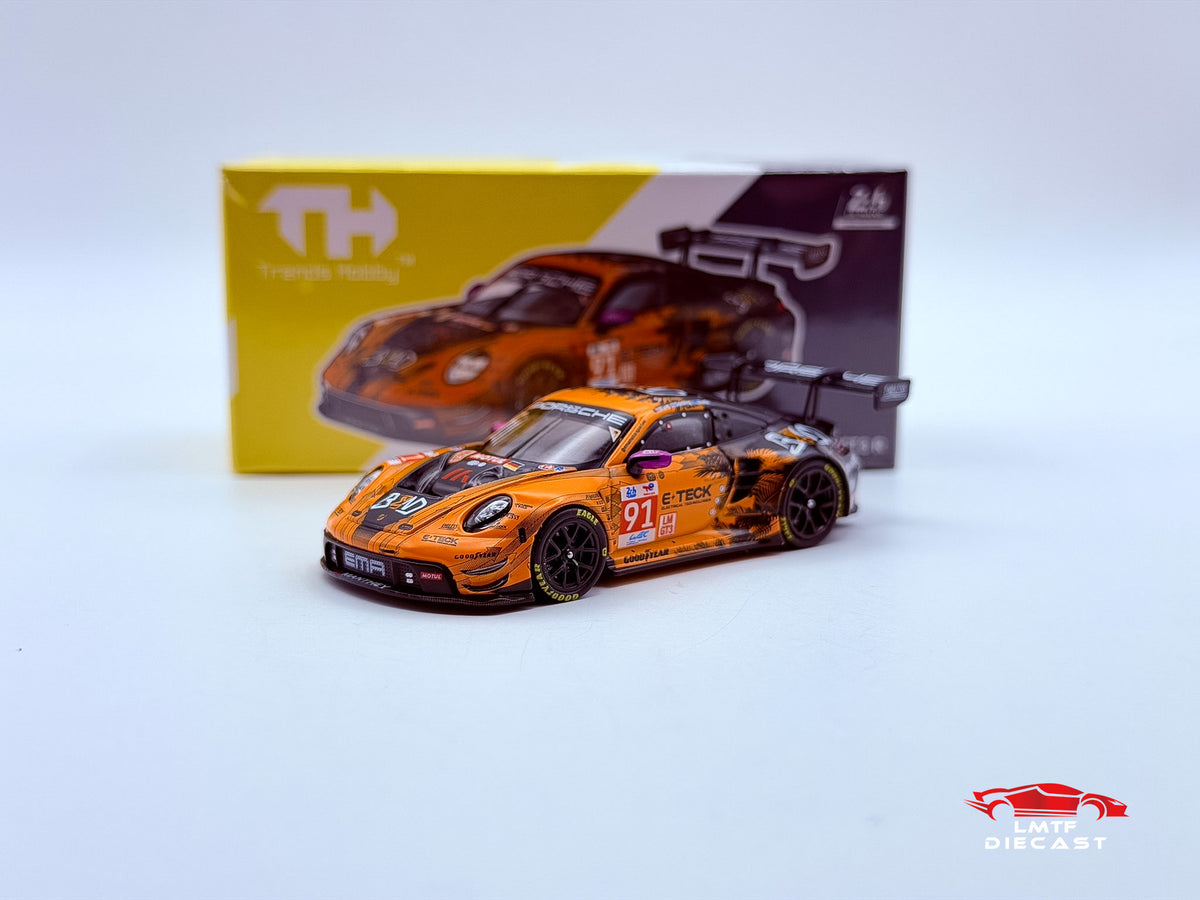 Trends Hobby 1:64 Porsche 911 GT3 R EMA Motorsport-2024 LeMans 24H LMGT3 Winner #91