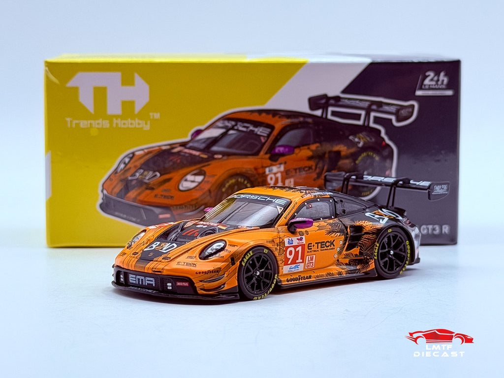 Trends Hobby 1:64 Porsche 911 GT3 R EMA Motorsport-2024 LeMans 24H LMGT3 Winner #91