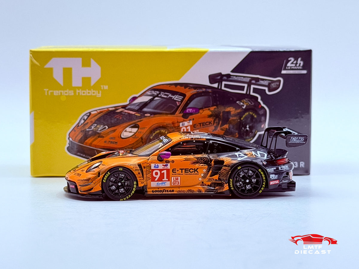 Trends Hobby 1:64 Porsche 911 GT3 R EMA Motorsport-2024 LeMans 24H LMGT3 Winner #91