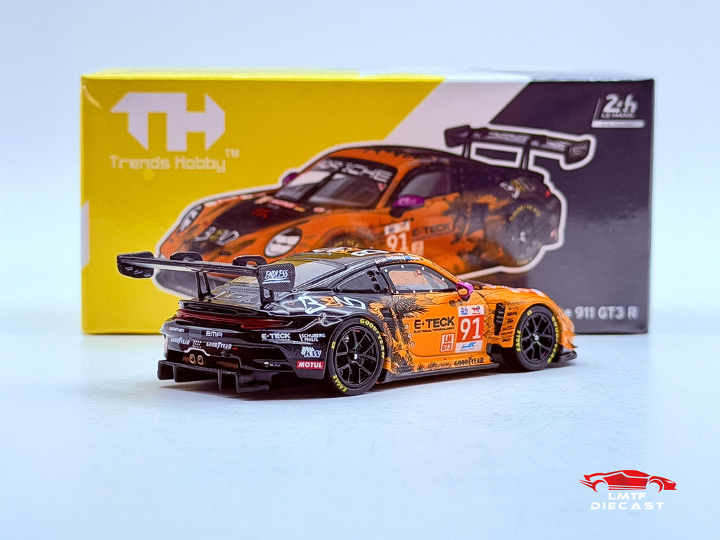 Trends Hobby 1:64 Porsche 911 GT3 R EMA Motorsport-2024 LeMans 24H LMGT3 Winner #91
