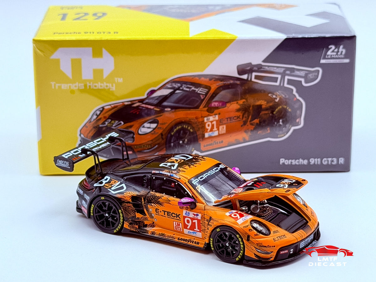 Trends Hobby 1:64 Porsche 911 GT3 R EMA Motorsport-2024 LeMans 24H LMGT3 Winner #91