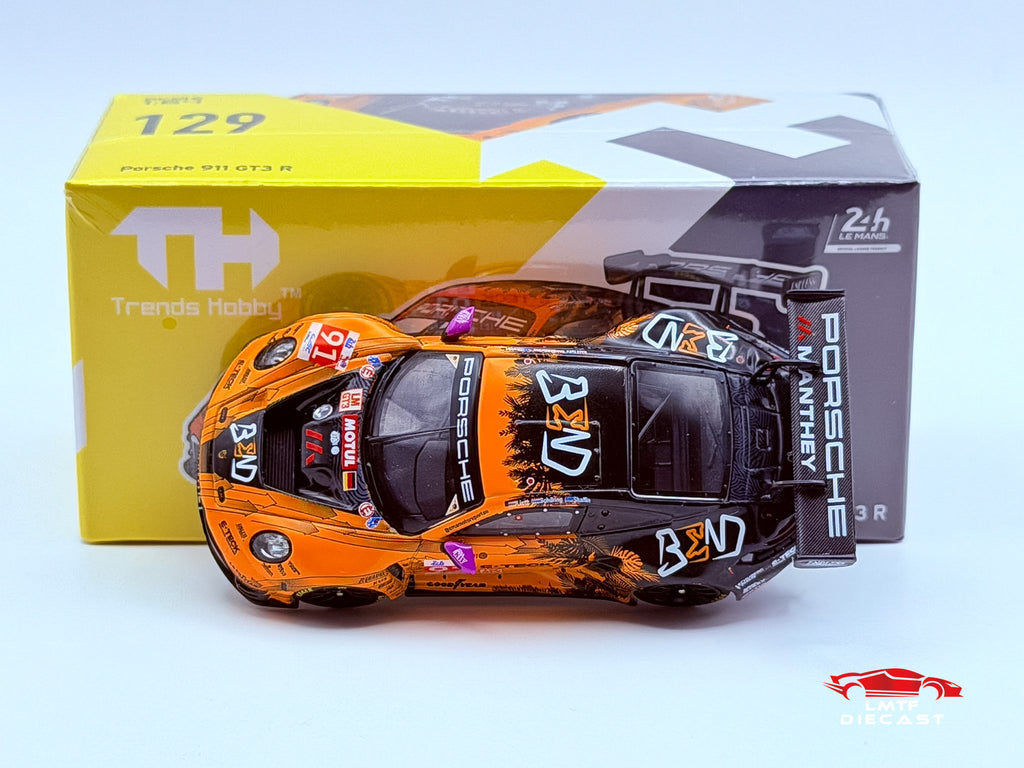 Trends Hobby 1:64 Porsche 911 GT3 R EMA Motorsport-2024 LeMans 24H LMGT3 Winner #91