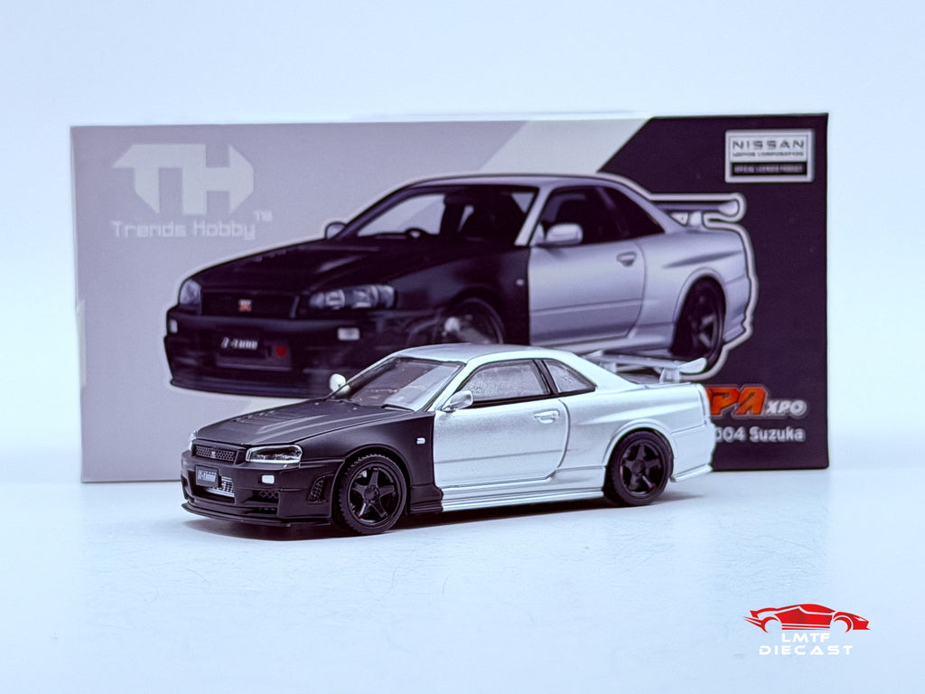 Trends Hobby 1:64 Nissan GT-R R34 Z-Tune Test 2004 Suzuka APAxpo Exclusive