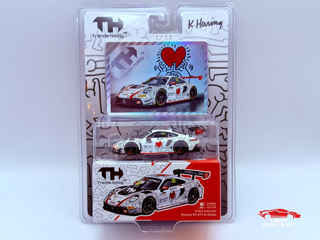 Trends Hobby 1:64 Porsche 911 GT3-R Keith Haring GTWCA 2026 #20 CTE Exclusive